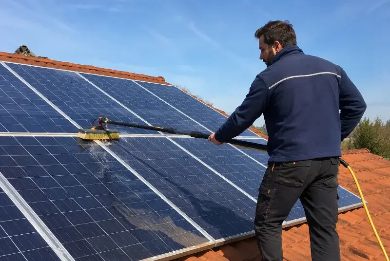 Nettoyage et entretien de panneaux solaires à Cazedarnes